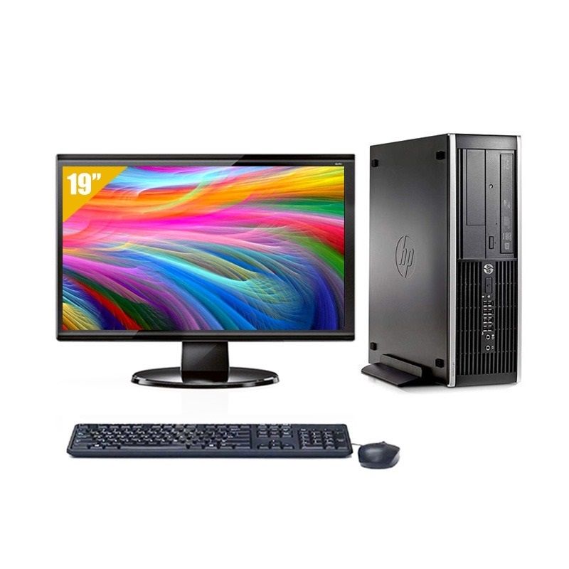 HP Compaq Pro 6200 SFF Pentium G Dual Core avec Écran 19 pouces 8Go RAM 240Go SSD Windows 10