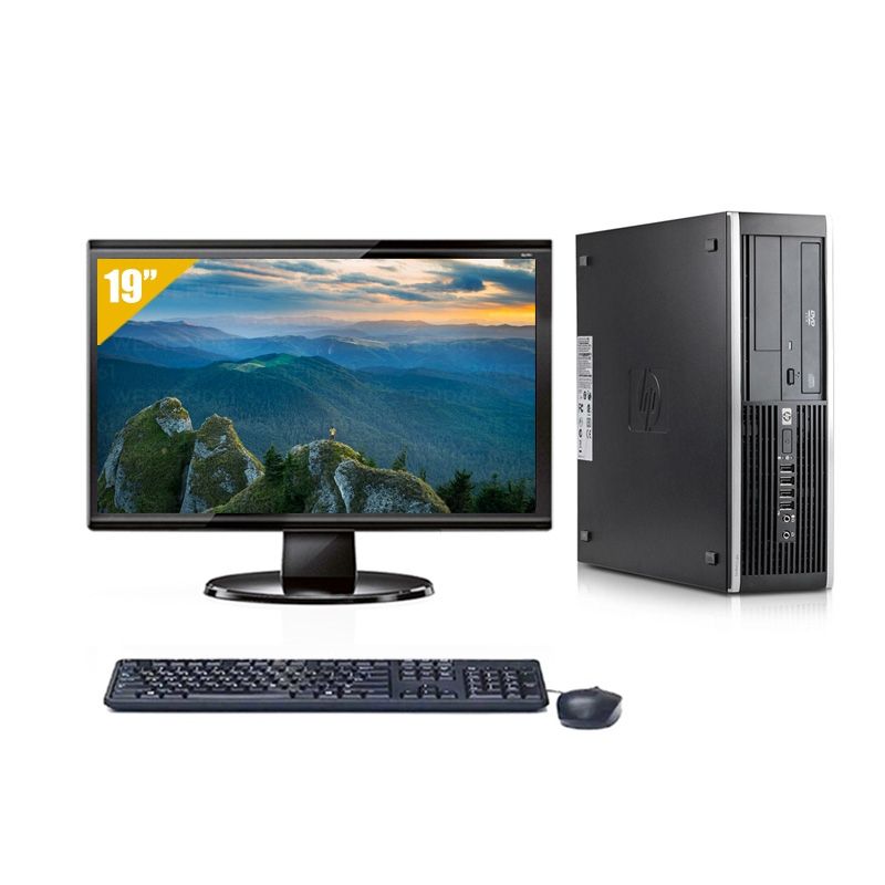 HP Compaq Elite 8100 SFF i3 avec Écran 19 pouces 8Go RAM 500Go HDD Windows 10