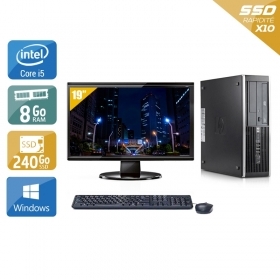 HP Compaq Elite 8100 SFF i5 avec Écran 19 pouces 8Go RAM 240Go SSD Windows 10