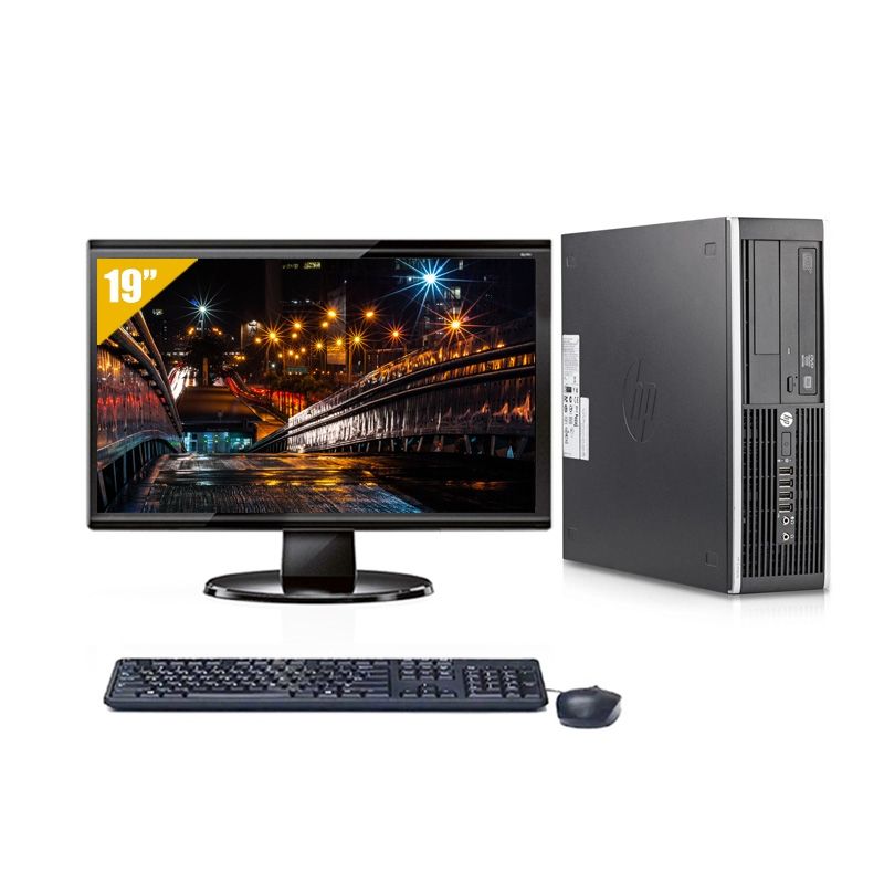 HP Compaq Elite 8200 SFF Core 2 Duo avec Écran 19 pouces 8Go RAM 240Go SSD Sans OS