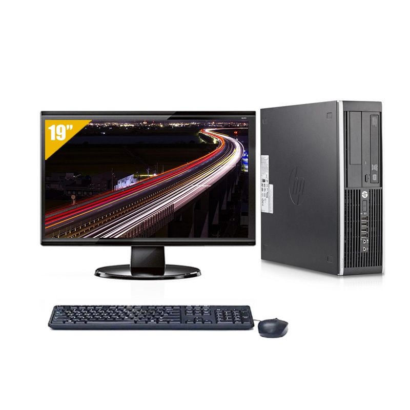 HP Compaq Elite 8200 SFF i5 avec Écran 19 pouces 8Go RAM 240Go SSD Linux