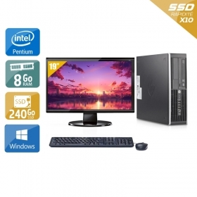HP Compaq Elite 8200 SFF Pentium G Dual Core avec Écran 19 pouces 8Go RAM 240Go SSD Windows 10