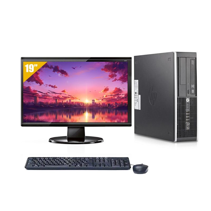 HP Compaq Elite 8200 SFF Pentium G Dual Core avec Écran 19 pouces 8Go RAM 500Go HDD Sans OS