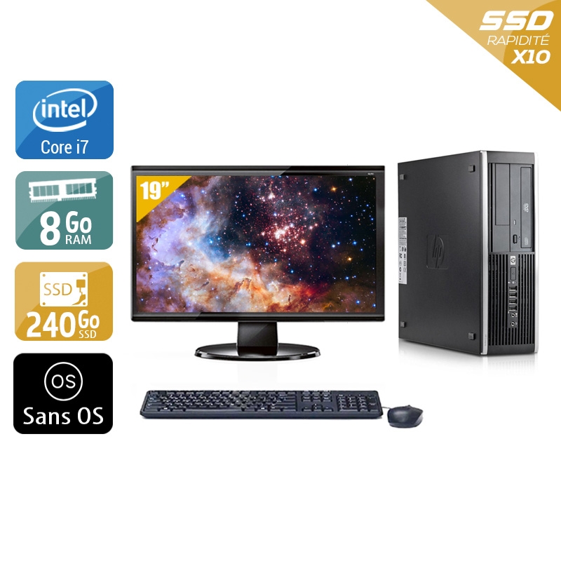 Acheter HP Compaq Elite 8300 SFF i7 + Écran - 19'' 8Go RAM 240Go SSD Sans OS État correctOccasion certifiée reconditionnée Bon état - 199,17 € HP Compaq Elite 8300 SFF i7 + Écran - 19'' 8Go RAM 240Go SSD Sans OS État correctOccasion certifiée reconditionnée Bon état - reconditionné disponible sur Kiatoo