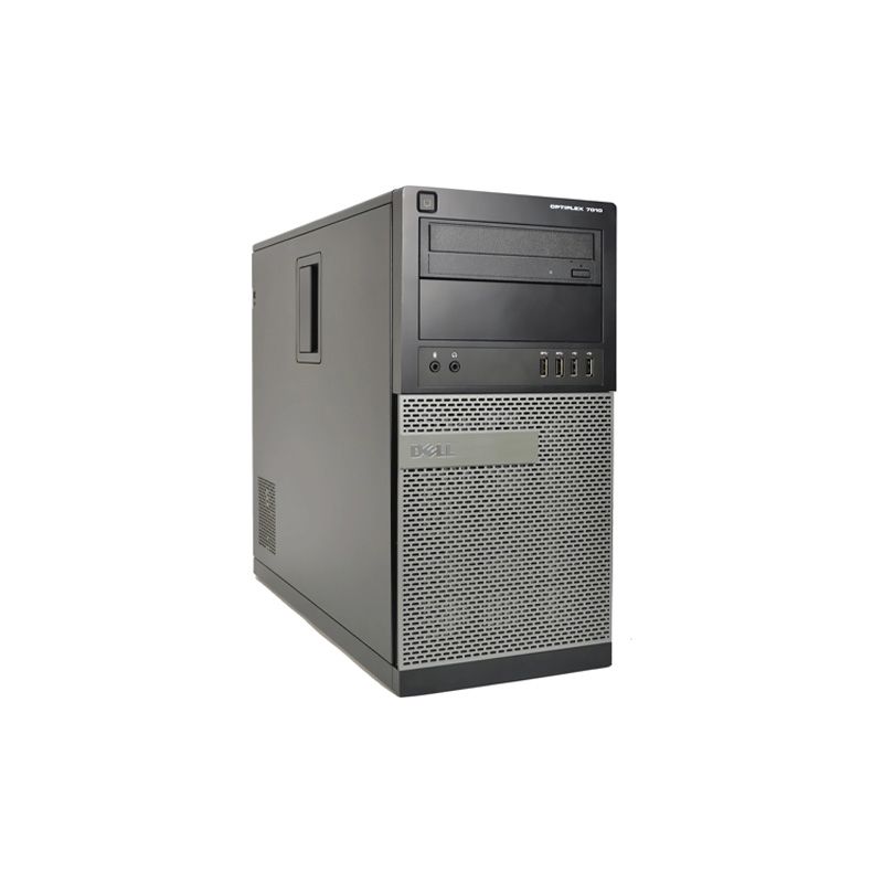 Unité Centrale Dell Pc occasion Optiplex 7010 Desktop + Ecran 22'' - Noir - Intel Core i5-3470 / 3.20 GHz - RAM 8Go - HDD 250 Go - DVD - Gigabit Ethernet - Ubuntu