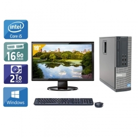 Dell Optiplex 7010 SFF i5 avec Écran 19 pouces 16Go RAM 2To HDD Windows 10