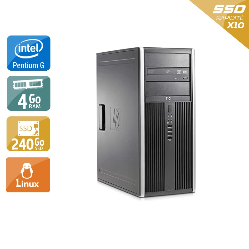 HP Compaq dc5700 Tower Pentium G Dual Core - 4Go RAM 240Go SSD Linux  État correctOccasion certifiée reconditionnée Bon état -  reconditionné disponible sur Kiatoo
