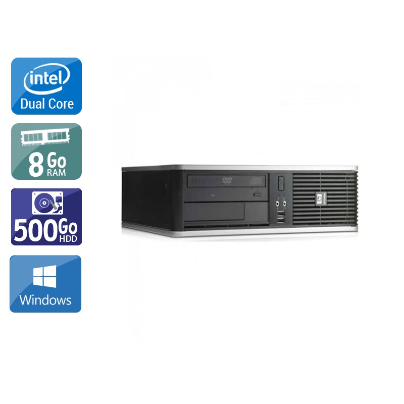 Acheter HP Compaq dc7800 SFF Dual Core - 8Go RAM 500Go HDD Windows 10 État correctOccasion certifiée reconditionnée Bon état - 165,83 € HP Compaq dc7800 SFF Dual Core - 8Go RAM 500Go HDD Windows 10 État correctOccasion certifiée reconditionnée Bon état - reconditionné disponible sur Kiatoo