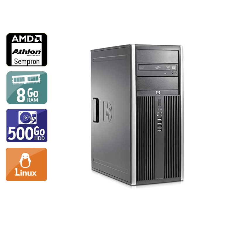 HP Compaq dc5750 Tower AMD Sempron - 8Go RAM 500Go HDD Linux  Très bon étatOccasion certifiée reconditionnée Bon état -  reconditionné disponible sur Kiatoo