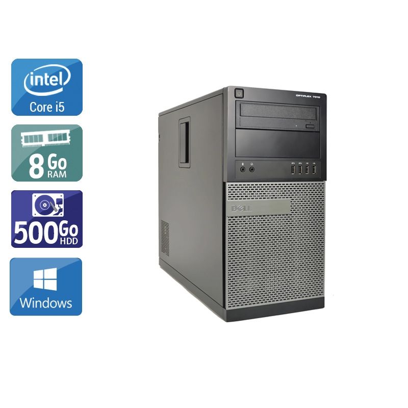 Dell Optiplex 7020 Tower i5 8Go RAM 500Go HDD Windows 10