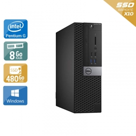 Dell Optiplex 7040 SFF Pentium G Dual Core Gen 6 8Go RAM 480Go SSD Windows 10