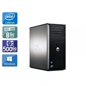 Dell Optiplex 780 Tower Celeron Dual Core 8Go RAM 500Go HDD Windows 10