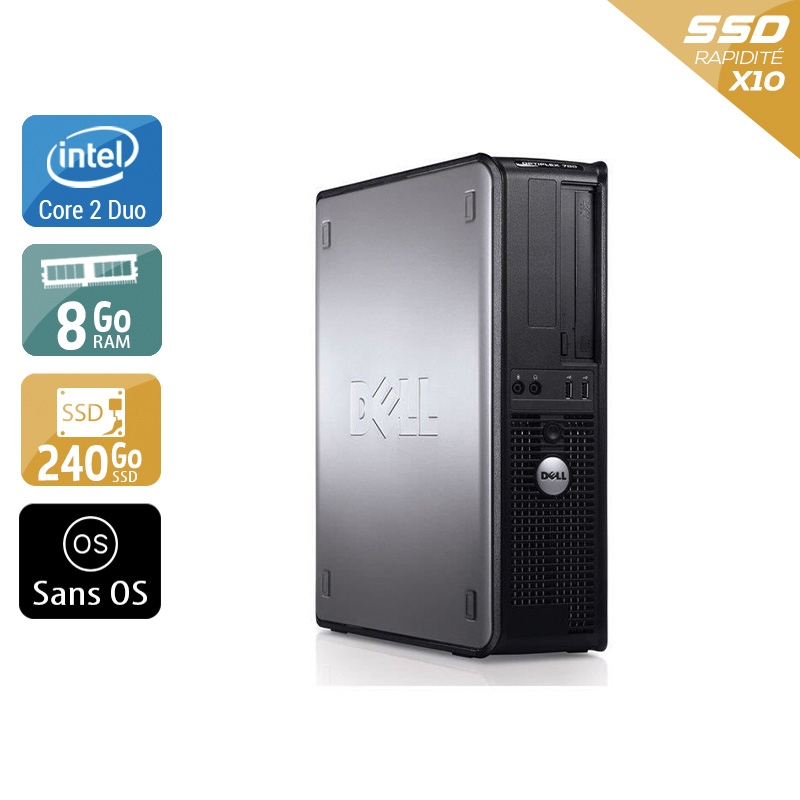 Acheter Dell Optiplex 780 SFF Core 2 Duo - 8Go RAM 240Go SSD Sans OS État correctOccasion certifiée reconditionnée Bon état - 165,83 € Dell Optiplex 780 SFF Core 2 Duo - 8Go RAM 240Go SSD Sans OS État correctOccasion certifiée reconditionnée Bon état - reconditionné disponible sur Kiatoo