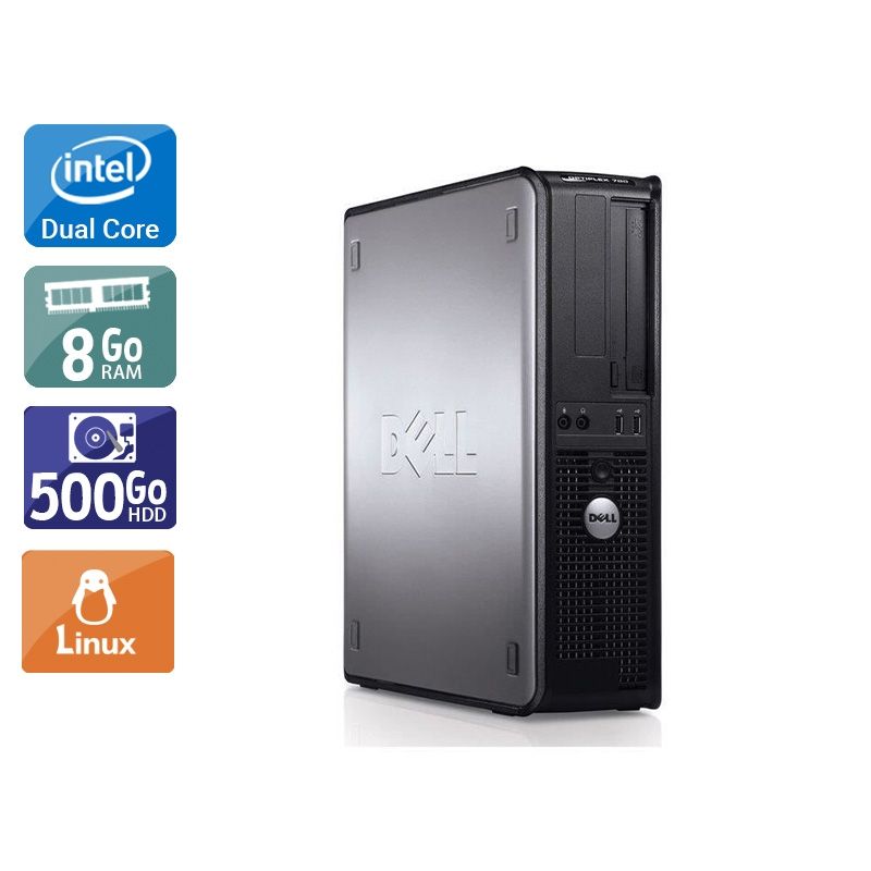 Dell Optiplex 780 SFF Dual Core 8Go RAM 500Go HDD Linux