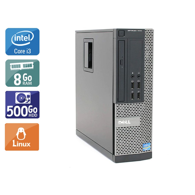 Dell Optiplex 790 SFF i3 - 8Go RAM 500Go HDD Linux  Bon étatOccasion certifiée reconditionnée Bon état -  reconditionné disponible sur Kiatoo