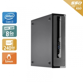 HP ProDesk 400 G2 Tower i3 8Go RAM 240Go SSD Linux
