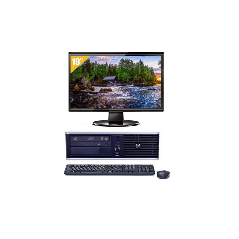 HP Compaq dc7800 SFF Core 2 Duo avec Écran 19 pouces 8Go RAM 500Go HDD Linux