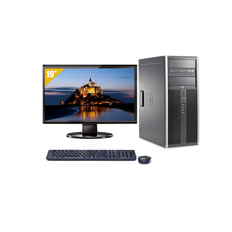 HP Compaq dc7800 Tower Dual Core + Écran - 19" 8Go RAM 500Go HDD Windows 10