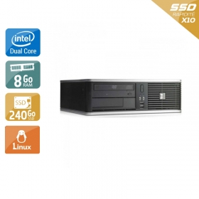 HP Compaq dc7900 SFF Dual Core 8Go RAM 240Go SSD Linux