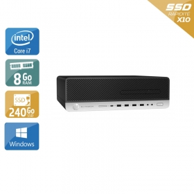 HP EliteDesk 800 G3 SFF i7 Gen 6 8Go RAM 240Go SSD Windows 10