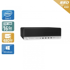 HP EliteDesk 800 G3 SFF i7 Gen 6 16Go RAM 480Go SSD Windows 10