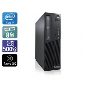 Lenovo ThinkCentre M72E SFF i5 8Go RAM 500Go HDD Sans OS