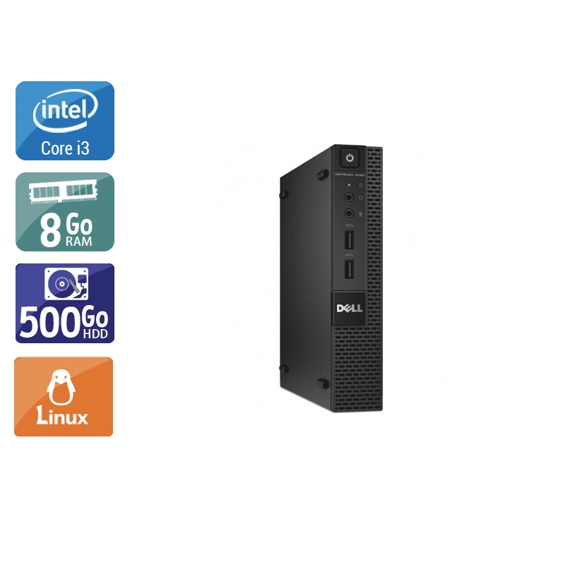Dell Optiplex 9020M USDT i3 8Go RAM 500Go HDD Linux
