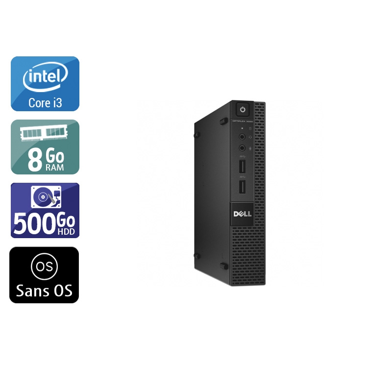 Dell Optiplex 9020M USDT i3 8Go RAM 500Go HDD Sans OS