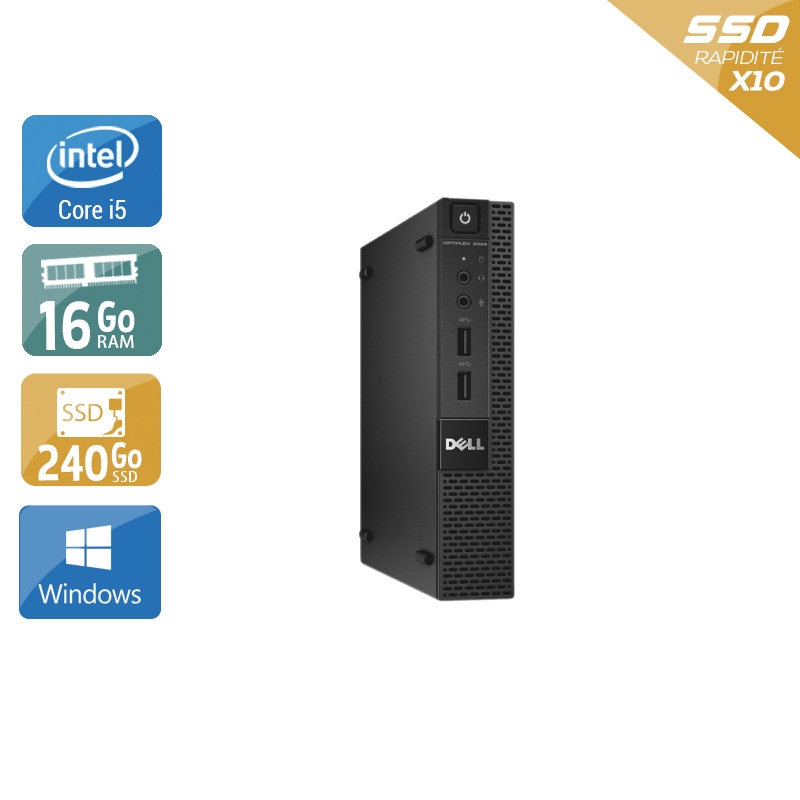 Dell Optiplex 9020M USDT i5 16Go RAM 240Go SSD Windows 10