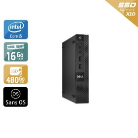 Dell Optiplex 9020M USDT i5 16Go RAM 480Go SSD Sans OS