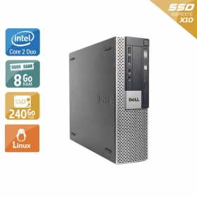 Dell Optiplex 960 SFF Core 2 Duo 8Go RAM 240Go SSD Linux
