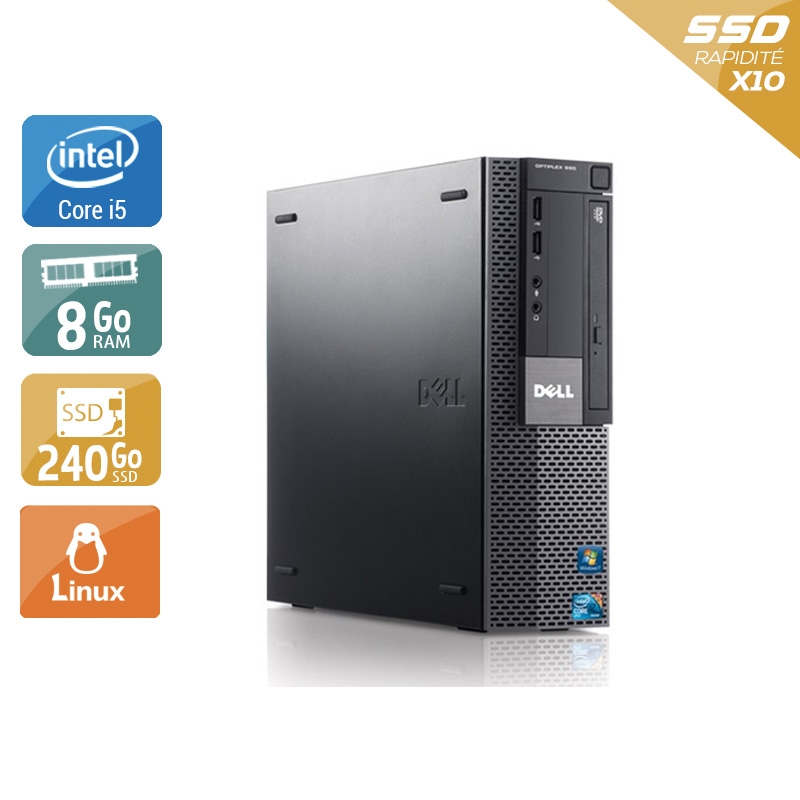 Acheter Dell Optiplex 980 Desktop i5 - 8Go RAM 240Go SSD Linux Bon étatOccasion certifiée reconditionnée Bon état - 190,83 € Dell Optiplex 980 Desktop i5 - 8Go RAM 240Go SSD Linux Bon étatOccasion certifiée reconditionnée Bon état - reconditionné disponible sur Kiatoo