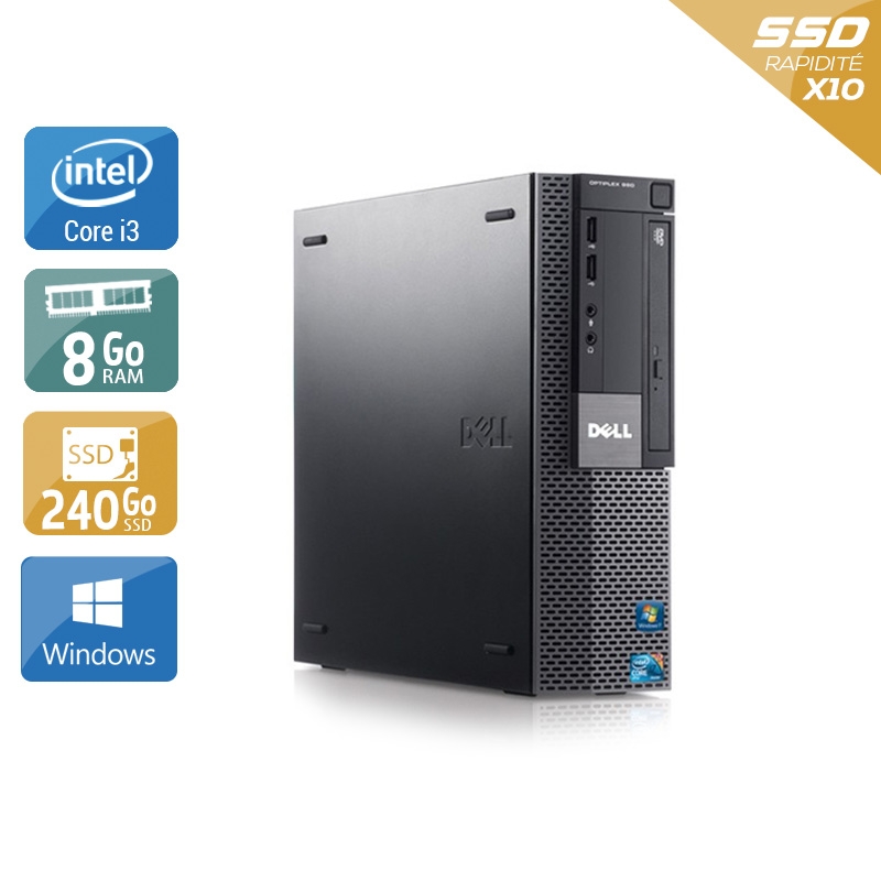 Acheter Dell Optiplex 980 SFF i3 - 8Go RAM 240Go SSD Windows 10 Bon étatOccasion certifiée reconditionnée Bon état - 190,83 € Dell Optiplex 980 SFF i3 - 8Go RAM 240Go SSD Windows 10 Bon étatOccasion certifiée reconditionnée Bon état - reconditionné disponible sur Kiatoo