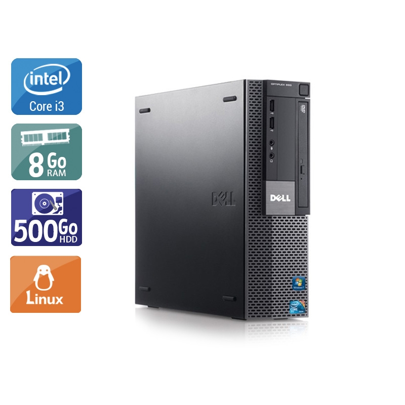 Dell Optiplex 980 SFF i3 - 8Go RAM 500Go HDD Linux  Bon étatOccasion certifiée reconditionnée Bon état -  reconditionné disponible sur Kiatoo