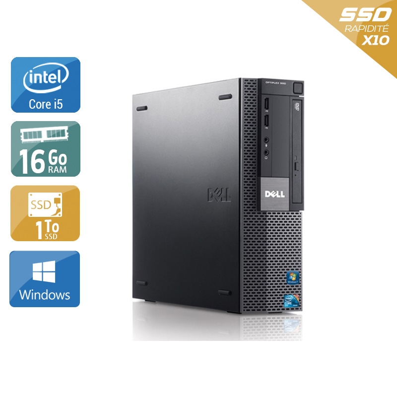 Dell Optiplex 980 SFF i5 16Go RAM 1To SSD Windows 10