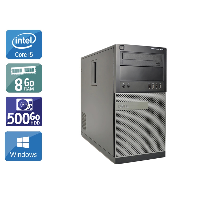 Dell Optiplex 990 Tower i5 8Go RAM 500Go HDD Windows 10