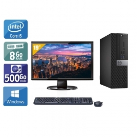 Dell Optiplex 7050 SFF i5 Gen 6 avec Écran 19 pouces 8Go RAM 500Go HDD Windows 10