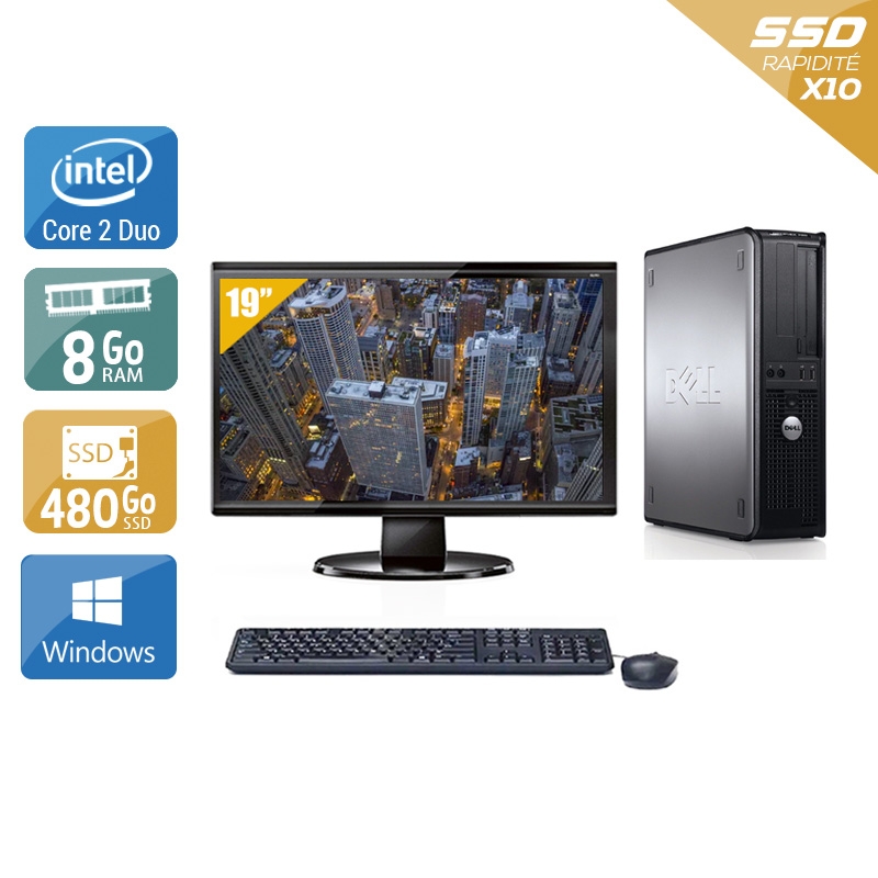 Acheter Dell Optiplex 760 Desktop Core 2 Duo + Écran - 19'' 8Go RAM 480Go SSD Windows 10 Très bon étatOccasion certifiée reconditionnée Bon état - 307,50 € Dell Optiplex 760 Desktop Core 2 Duo + Écran - 19'' 8Go RAM 480Go SSD Windows 10 Très bon étatOccasion certifiée reconditionnée Bon état - reconditionné disponible sur Kiatoo