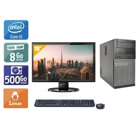 Dell Optiplex 790 Tower i5 avec Écran 19 pouces 8Go RAM 500Go HDD Linux