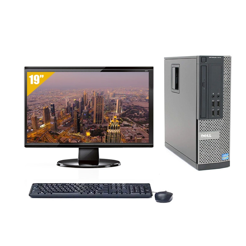 Dell Optiplex 790 SFF i3 avec Écran 19 pouces 8Go RAM 500Go HDD Windows 10