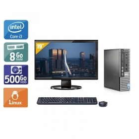 Dell Optiplex 790 USDT i3 avec Écran 19 pouces 8Go RAM 500Go HDD Linux