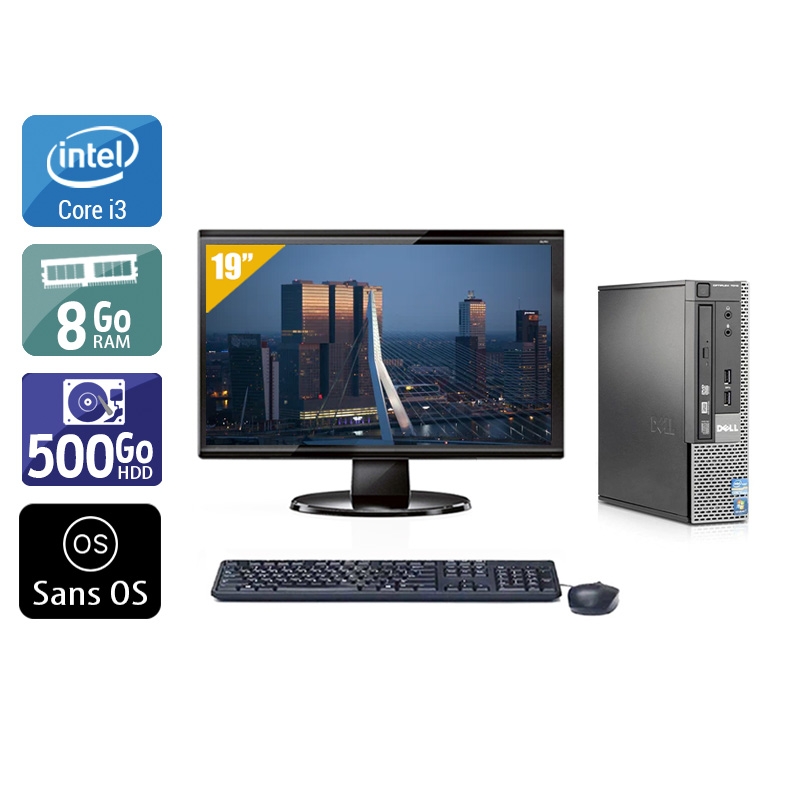 Acheter Dell Optiplex 790 USDT i3 + Écran - 19'' 8Go RAM 500Go HDD Sans OS Très bon étatOccasion certifiée reconditionnée Bon état - 265,84 € Dell Optiplex 790 USDT i3 + Écran - 19'' 8Go RAM 500Go HDD Sans OS Très bon étatOccasion certifiée reconditionnée Bon état - reconditionné disponible sur Kiatoo