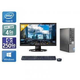 Dell Optiplex 790 USDT i5 avec Écran 19 pouces 4Go RAM 250Go HDD Windows 10