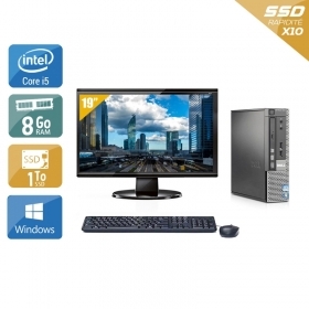 Dell Optiplex 790 USDT i5 avec Écran 19 pouces 8Go RAM 1To SSD Windows 10