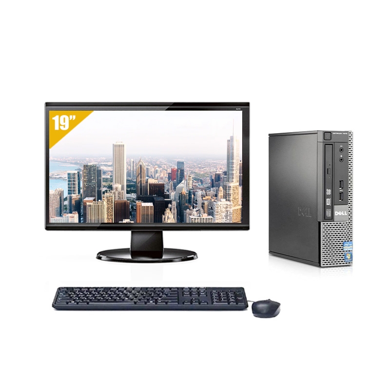 Dell Optiplex 790 USDT Pentium G Dual Core avec Écran 19 pouces 8Go RAM 500Go HDD Sans OS