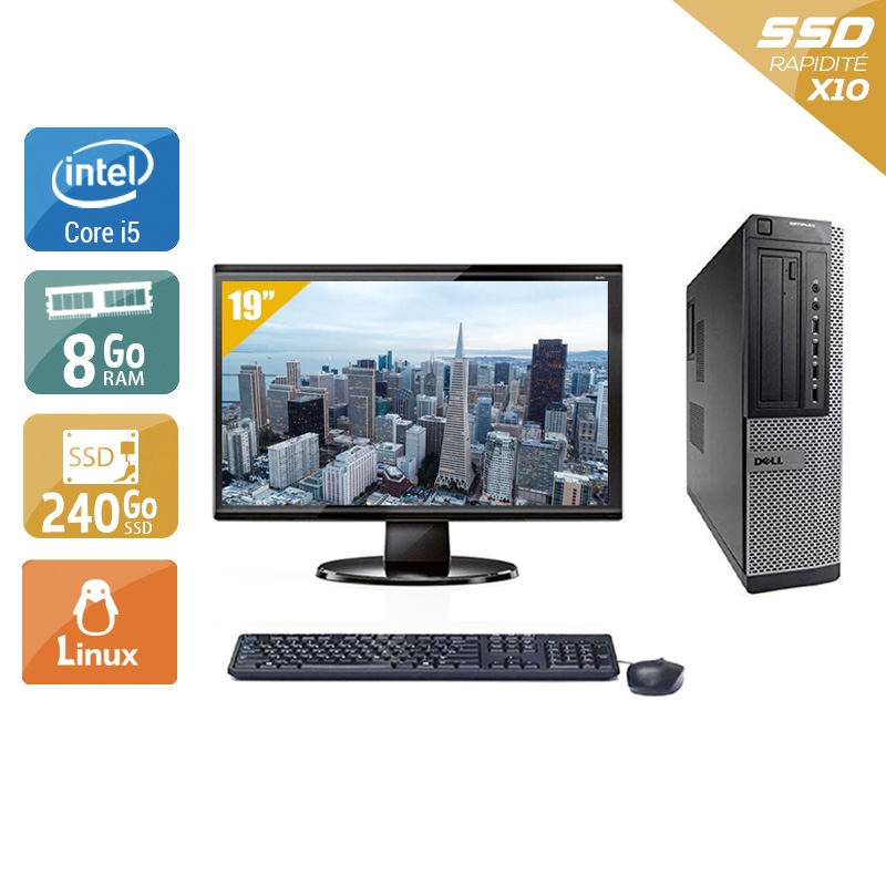 Acheter Dell Optiplex 9010 Desktop i5 + Écran - 19'' 8Go RAM 240Go SSD Linux Bon étatOccasion certifiée reconditionnée Bon état - 224,17 € Dell Optiplex 9010 Desktop i5 + Écran - 19'' 8Go RAM 240Go SSD Linux Bon étatOccasion certifiée reconditionnée Bon état - reconditionné disponible sur Kiatoo