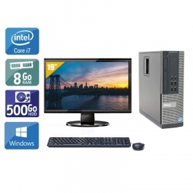 Dell Optiplex 9020 SFF i7 avec Écran 19 pouces 8Go RAM 500Go HDD Windows 10