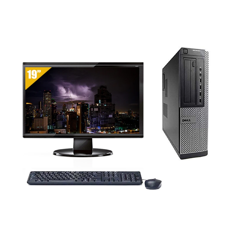 Dell Optiplex 990 Desktop i3 avec Écran 19 pouces 8Go RAM 480Go SSD Windows 10