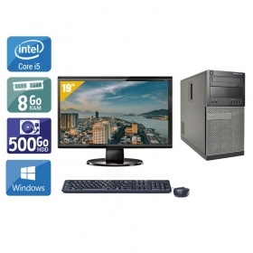 Dell Optiplex 990 Tower i5 avec Écran 19 pouces 8Go RAM 500Go HDD Windows 10