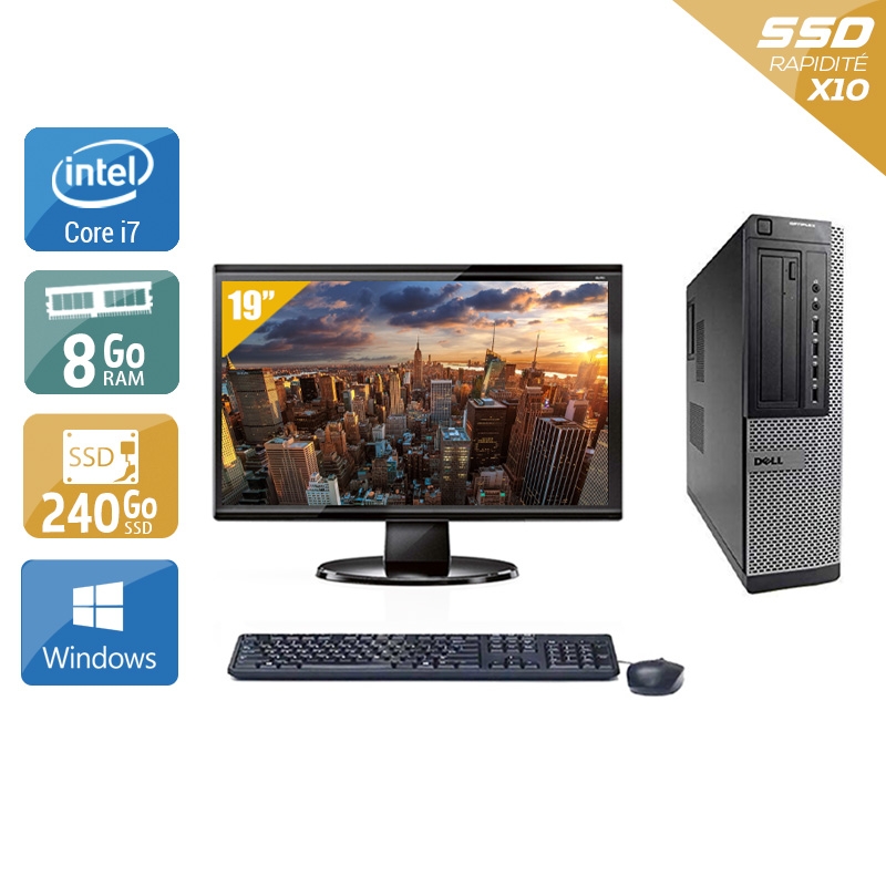 Acheter Dell Optiplex 790 Desktop i7 + Écran - 19'' 8Go RAM 240Go SSD Windows 10 Bon étatOccasion certifiée reconditionnée Bon état - 224,17 € Dell Optiplex 790 Desktop i7 + Écran - 19'' 8Go RAM 240Go SSD Windows 10 Bon étatOccasion certifiée reconditionnée Bon état - reconditionné disponible sur Kiatoo